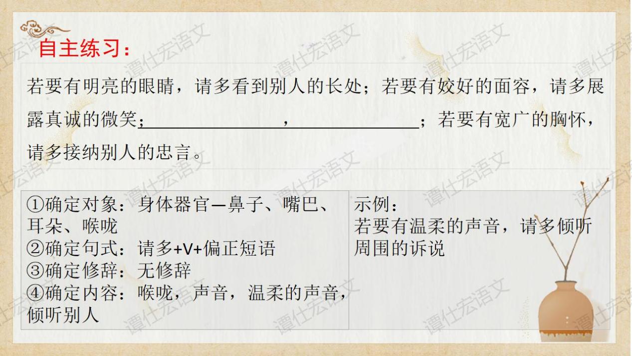课件：（中考专题复习）仿写的类型和答题思路_09