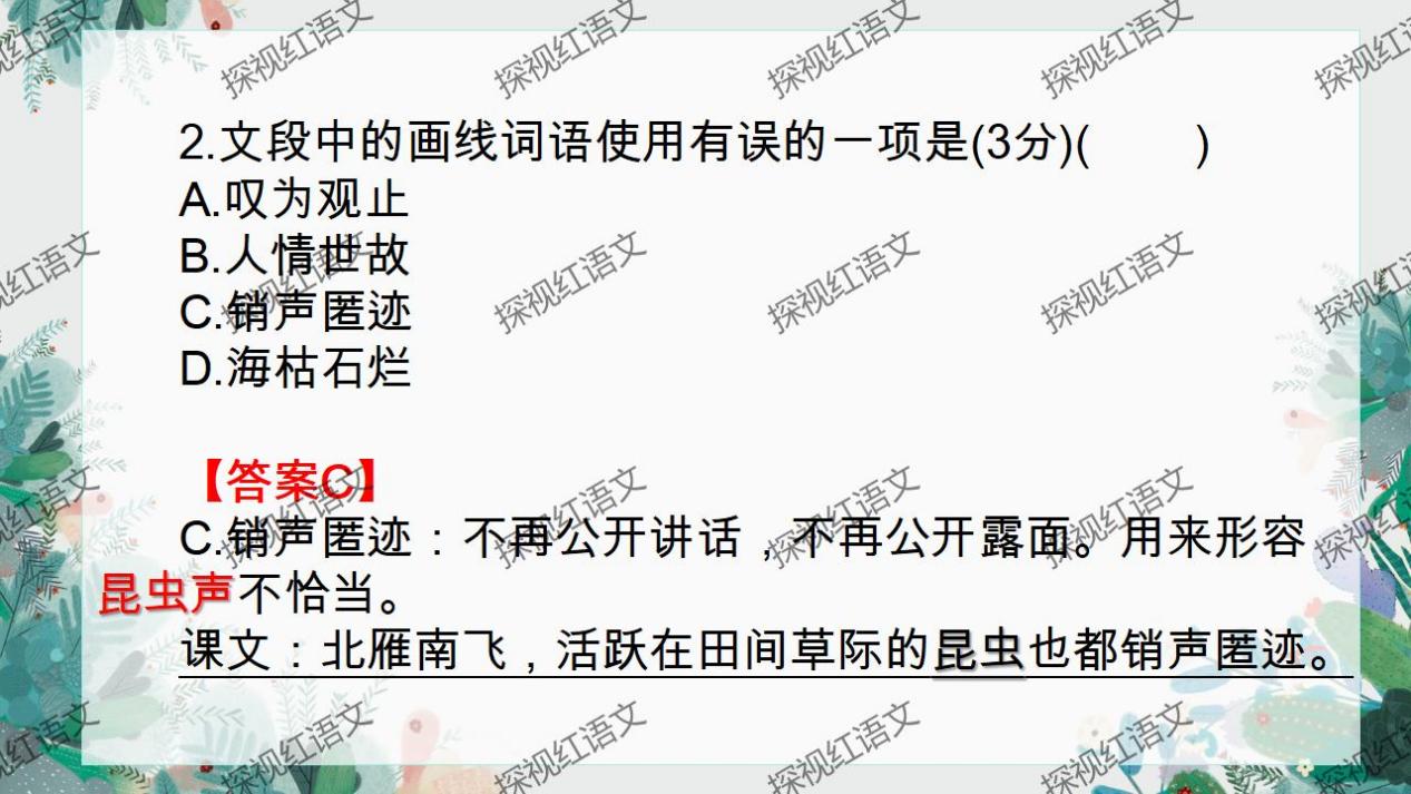 八下第二单元复习课件（标点+语序答题思路）_23